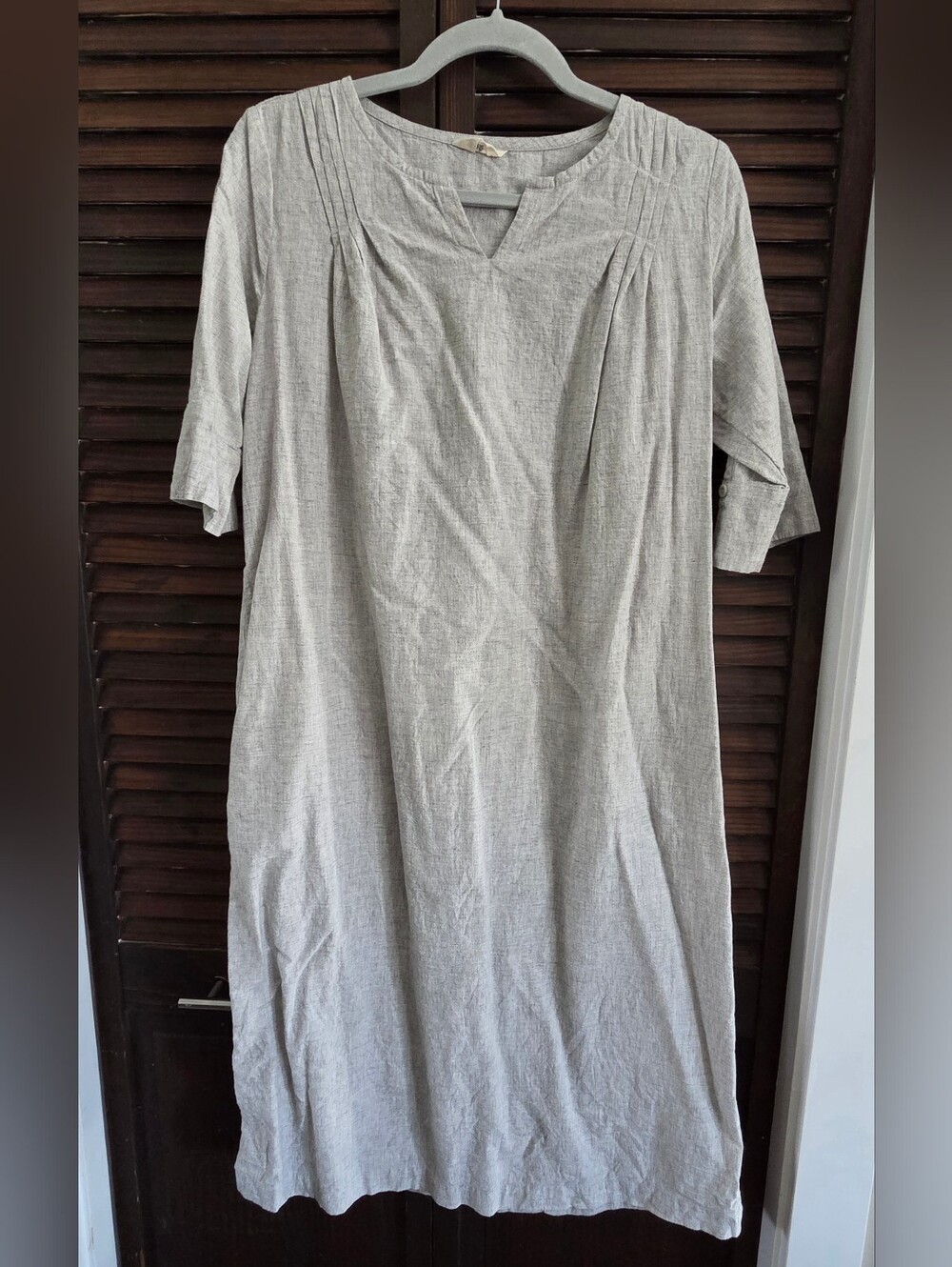 Grey Hemp And Organic Cotton Dress